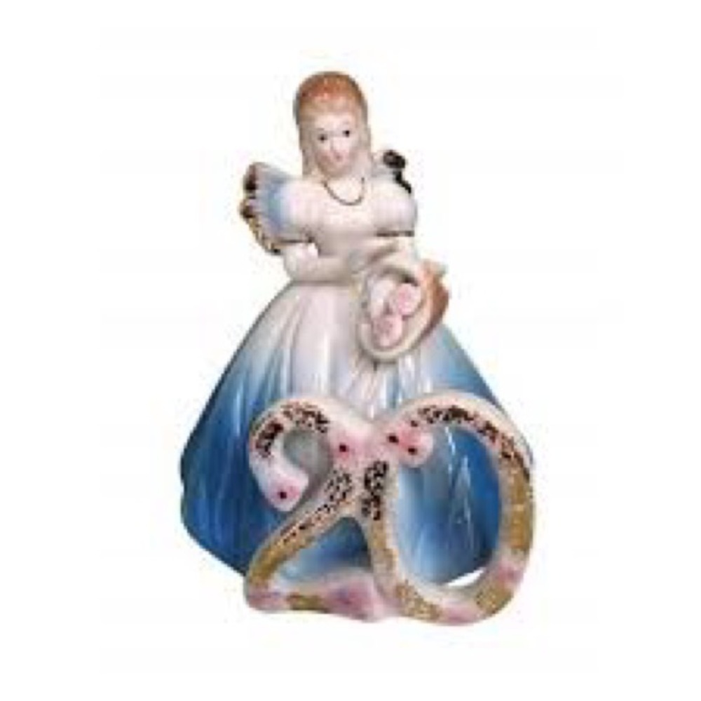 Josef Originals Angel Figurine with Blue Dress
